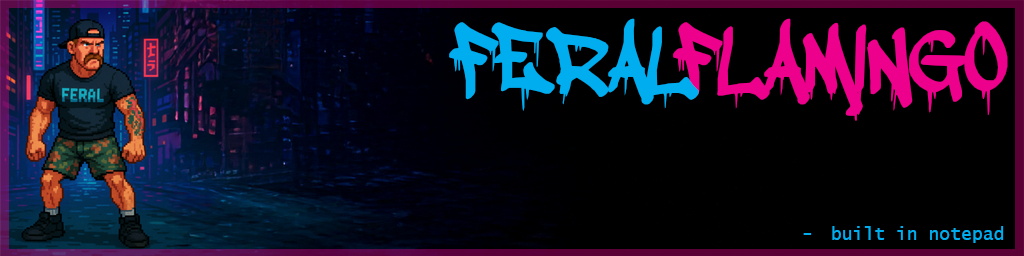 Feral Flamingo banner